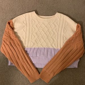 color block sweater